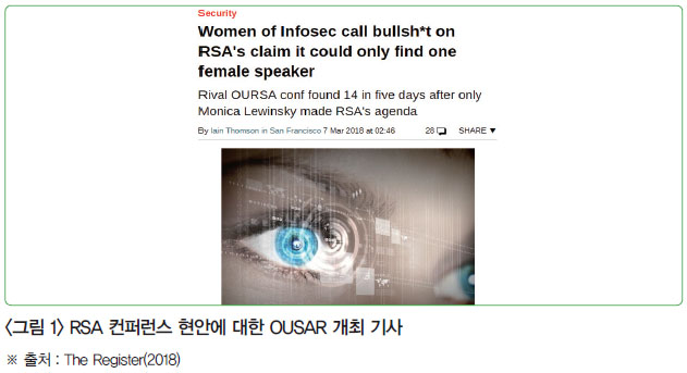 <그림 1> RSA 컨퍼런스 현안에 대한 OUSAR 개최 기사