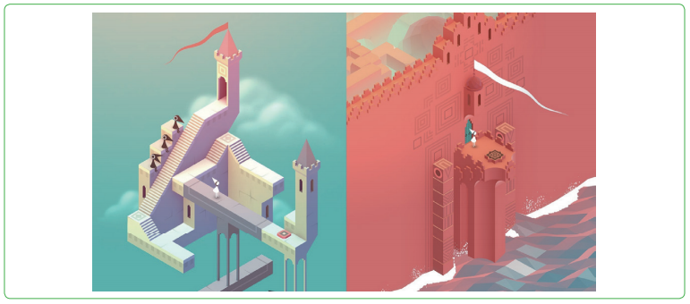 그림 3 ustwo의 대표 모바일 게임 모뉴먼트 밸리(Monument Valley)